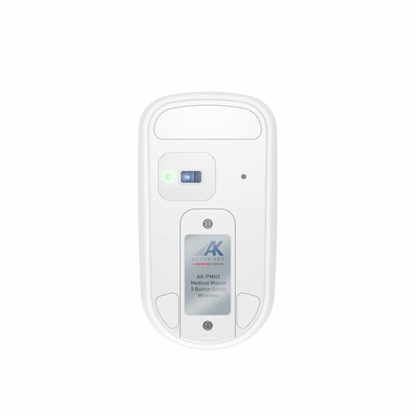 CHERRY Mouse AK-PMH3 Medical 3-Button Scroll wireless sealed white IP68 +++ kabellos, 3-Button-Scroll-Steuerung, IP68